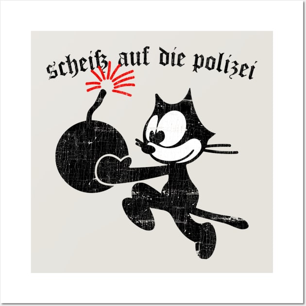 Scheiß Auf Die Polizei! Wall Art by DankFutura